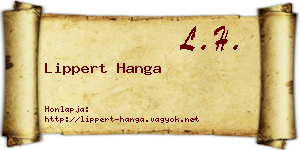 Lippert Hanga névjegykártya